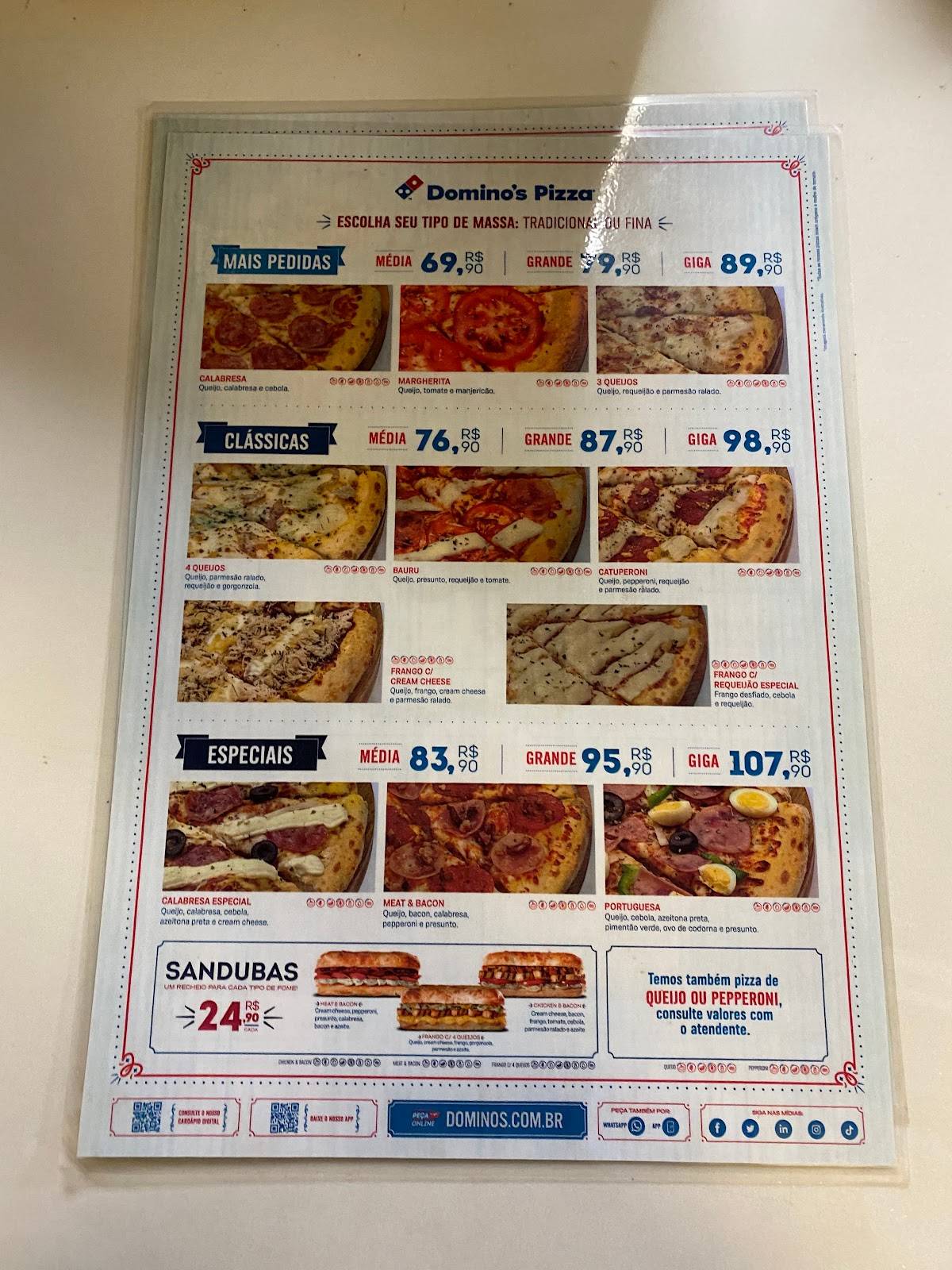 Menu em Domino's Pizza Goiabeiras restaurante, Cuiabá
