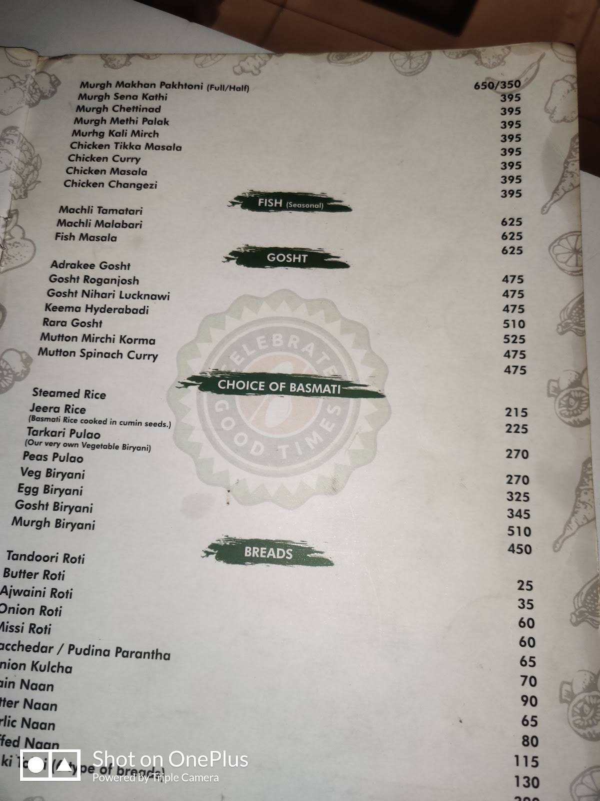 Double Spoon menu