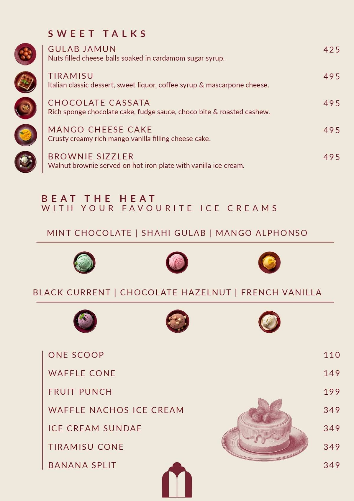 Dyore Experiences - Restaurant & Lounge menu