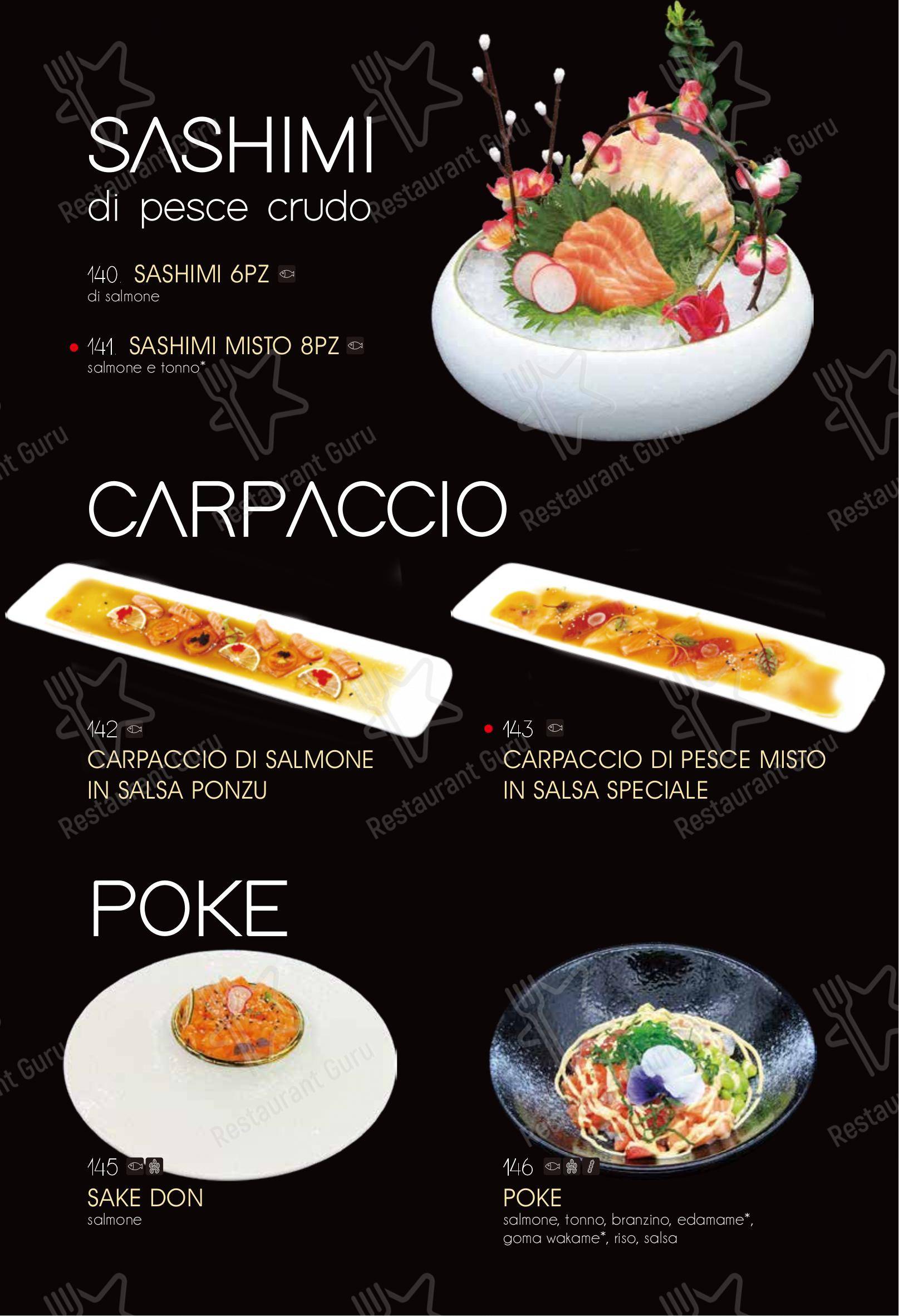 Menu bar per Ristorante Elite Sushi ristorante