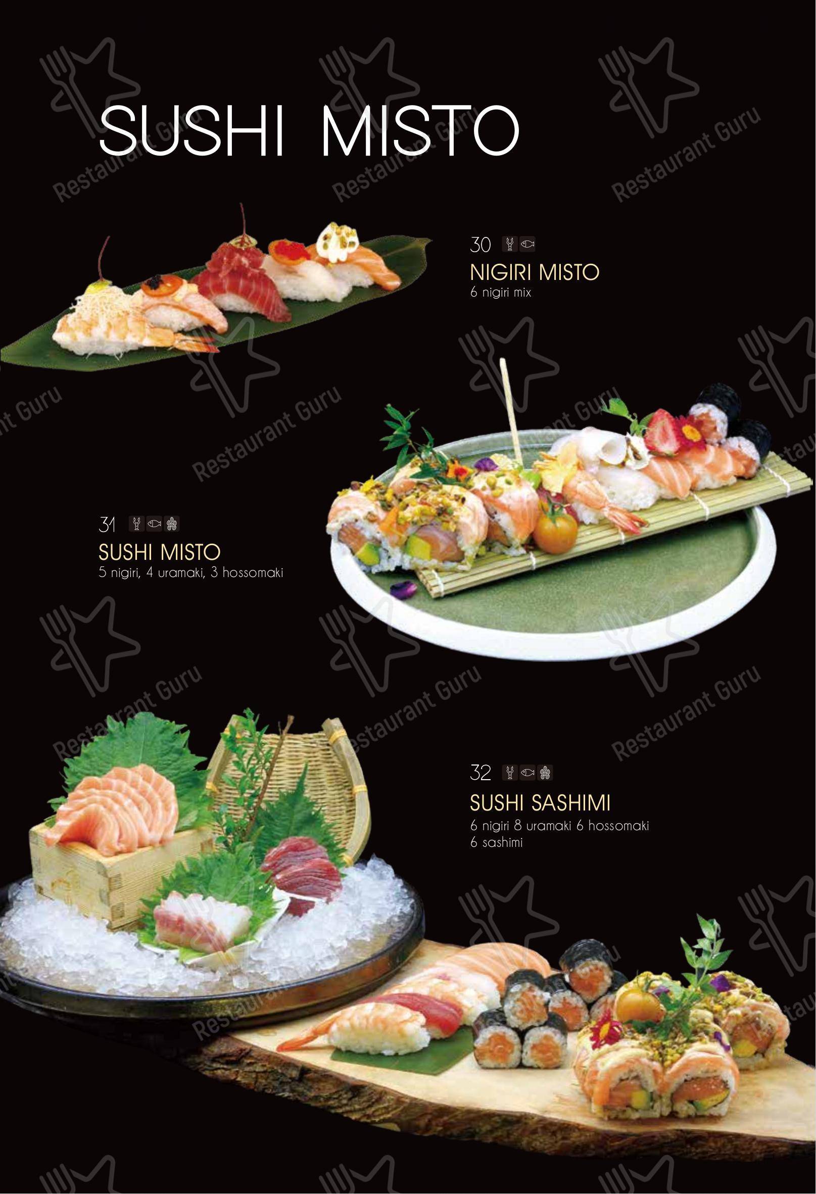 Ristorante Elite Sushi in Erba - Menu bar