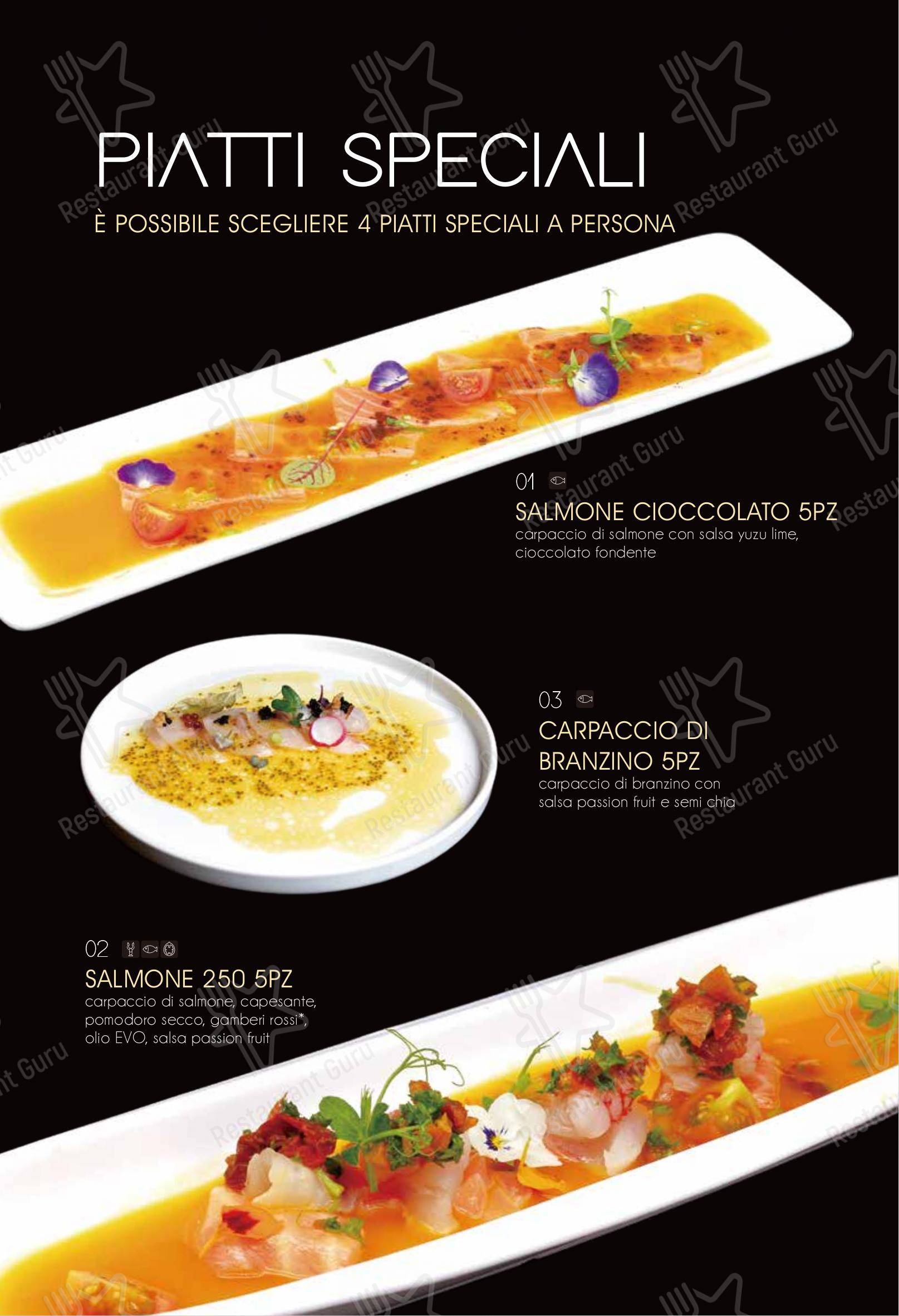 Ristorante Elite Sushi in Erba - Menu bar
