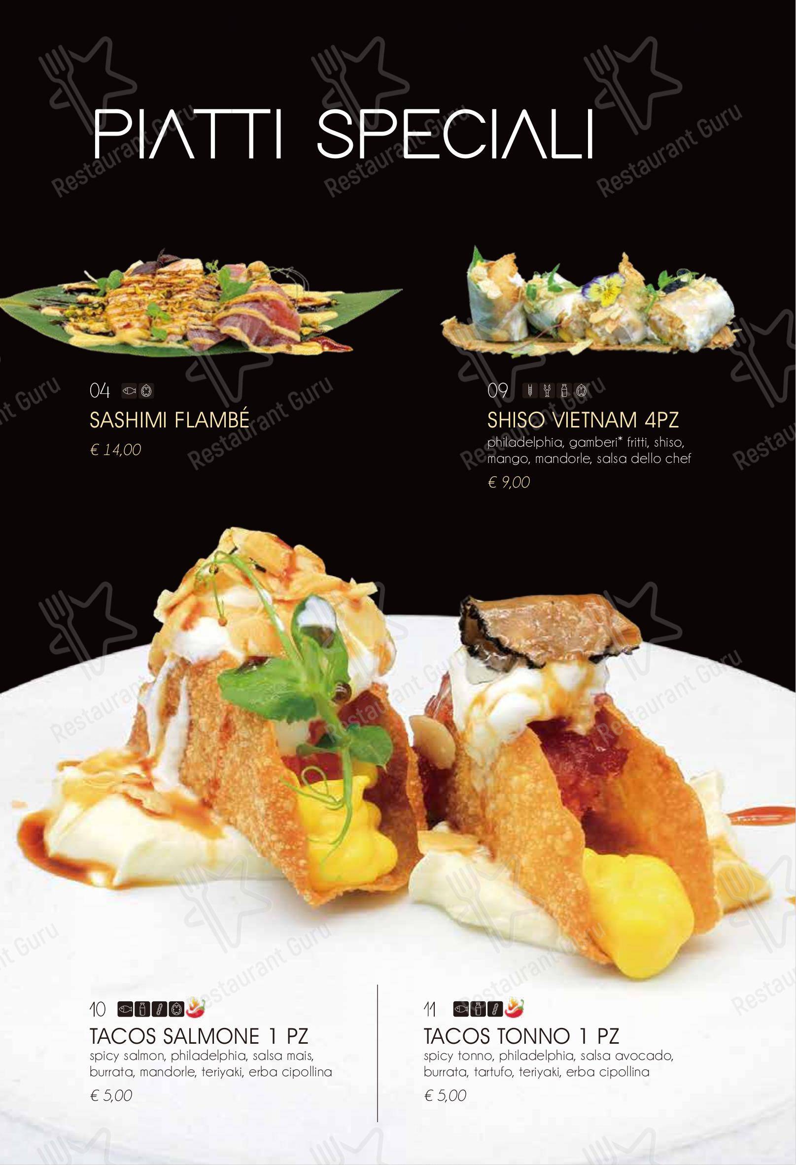 Menu di Ristorante Elite Sushi - 菜单