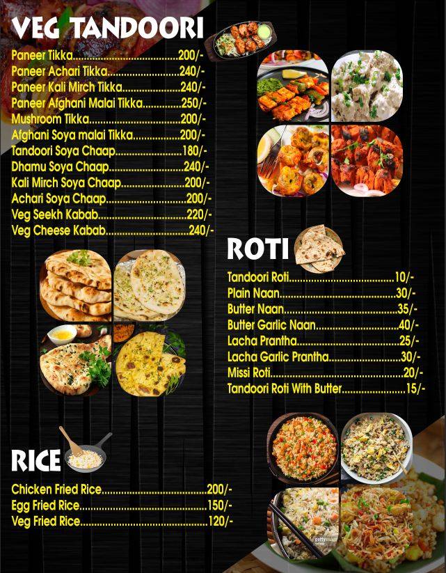 F.R.I.E.N.D.S RESTRO menu