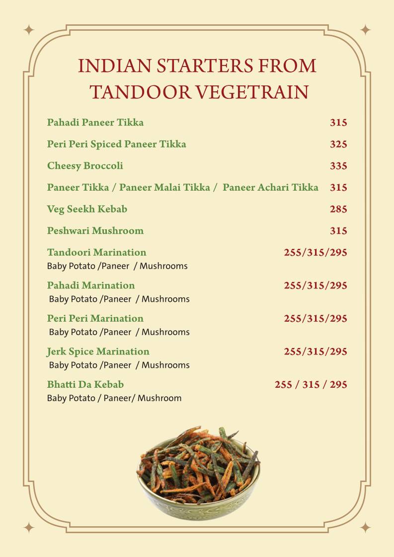 Farmhouse Sea n Sand menu