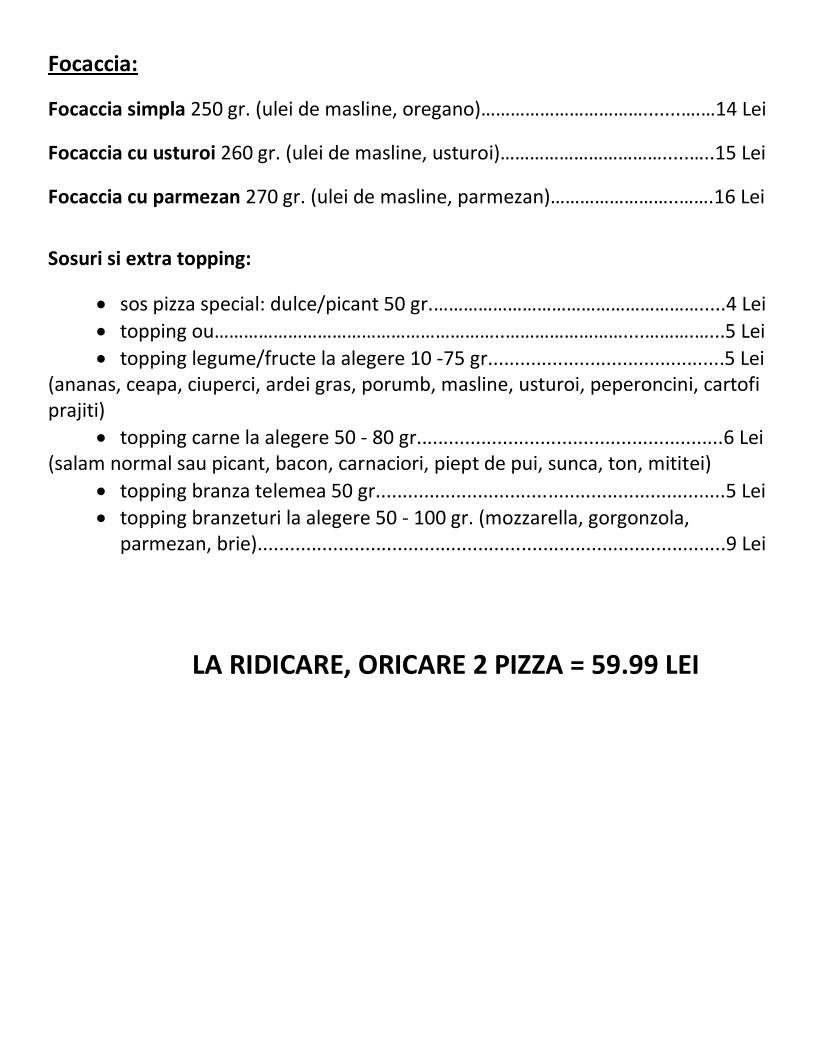 Menu de Flamingo Food