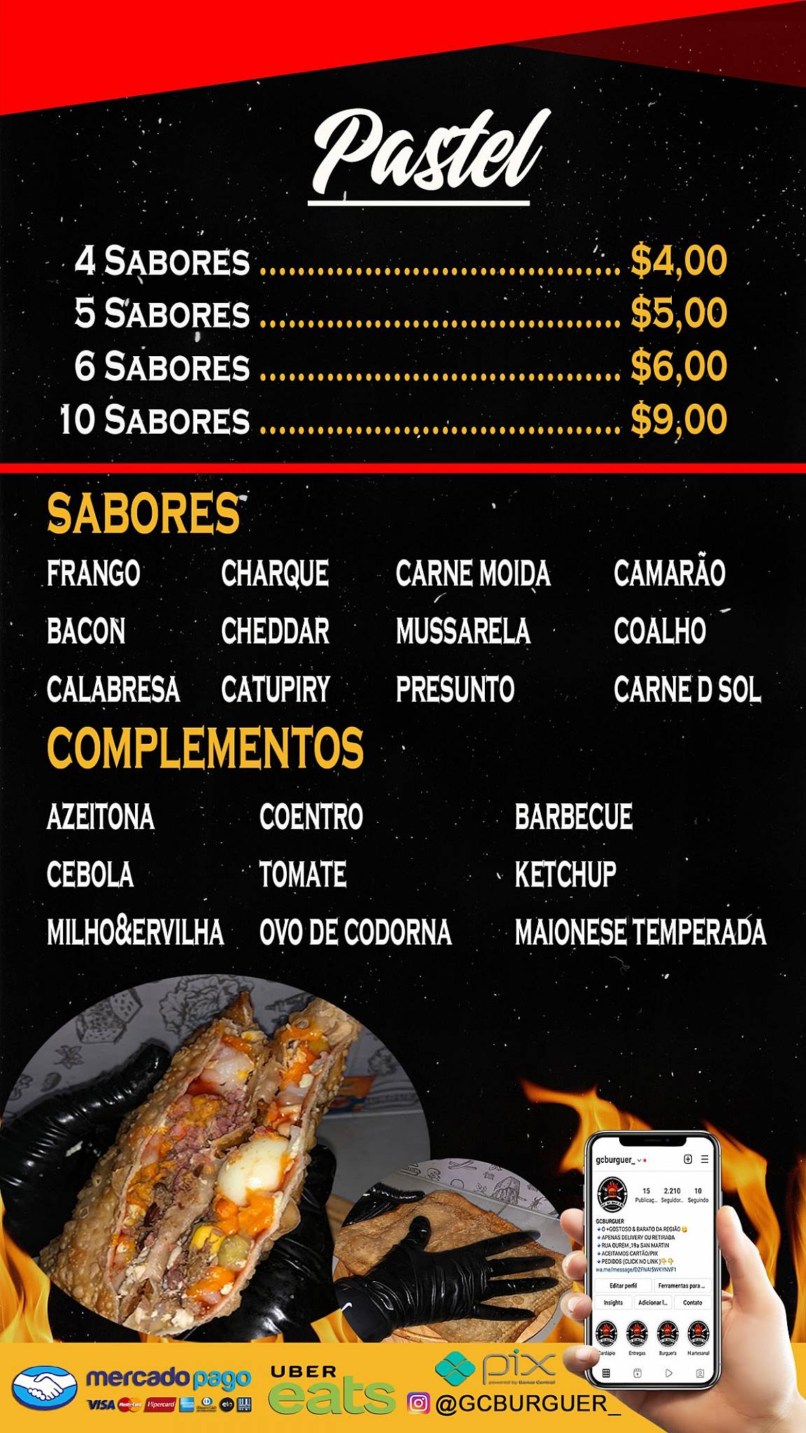GCburguer cardápio