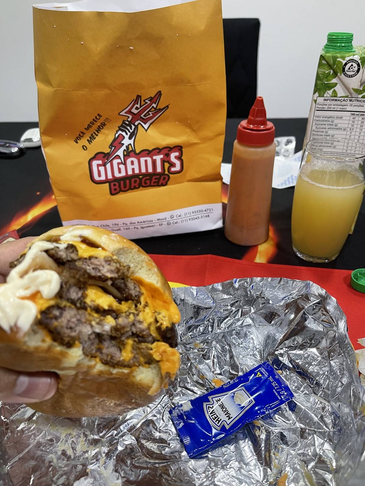 Gigant's Burger cardápio