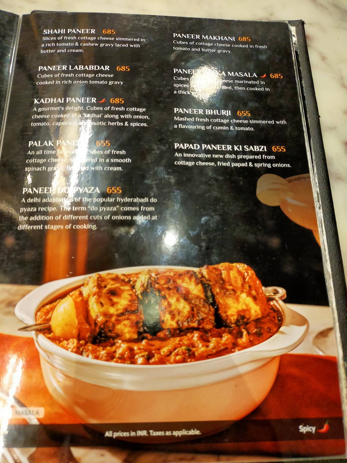 Gulati Restaurant, Gurugram menu