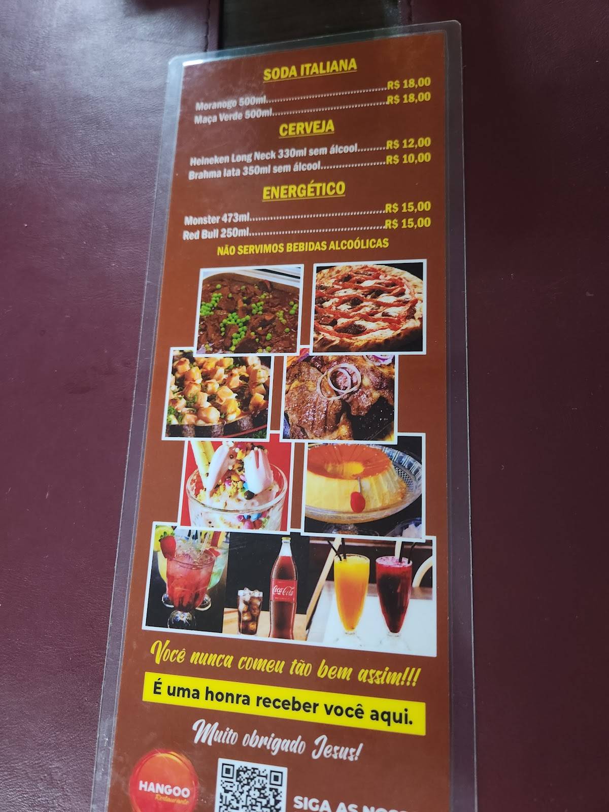 HANGOO Restaurante e Pizzaria cardápio