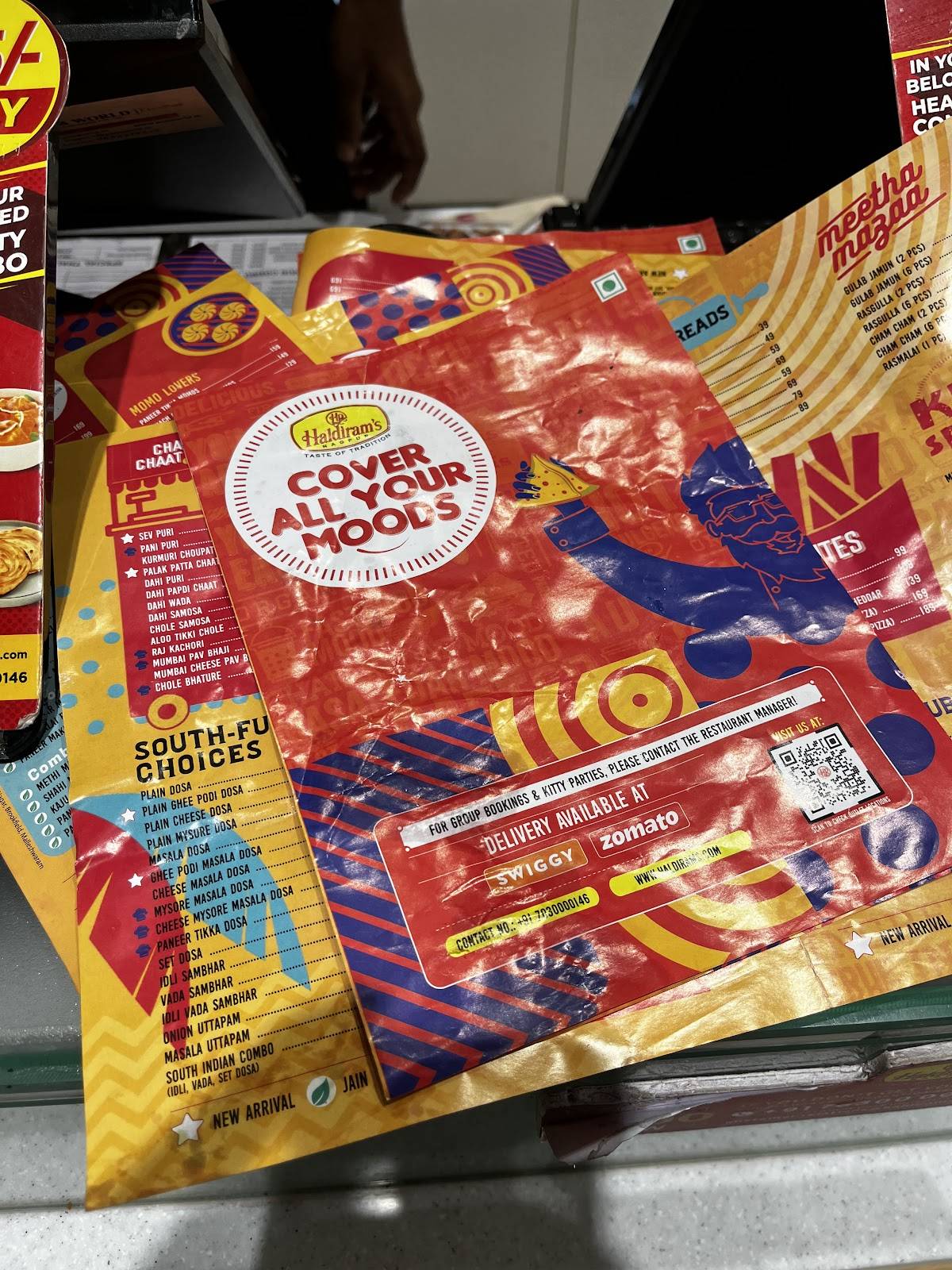 Haldiram's menu