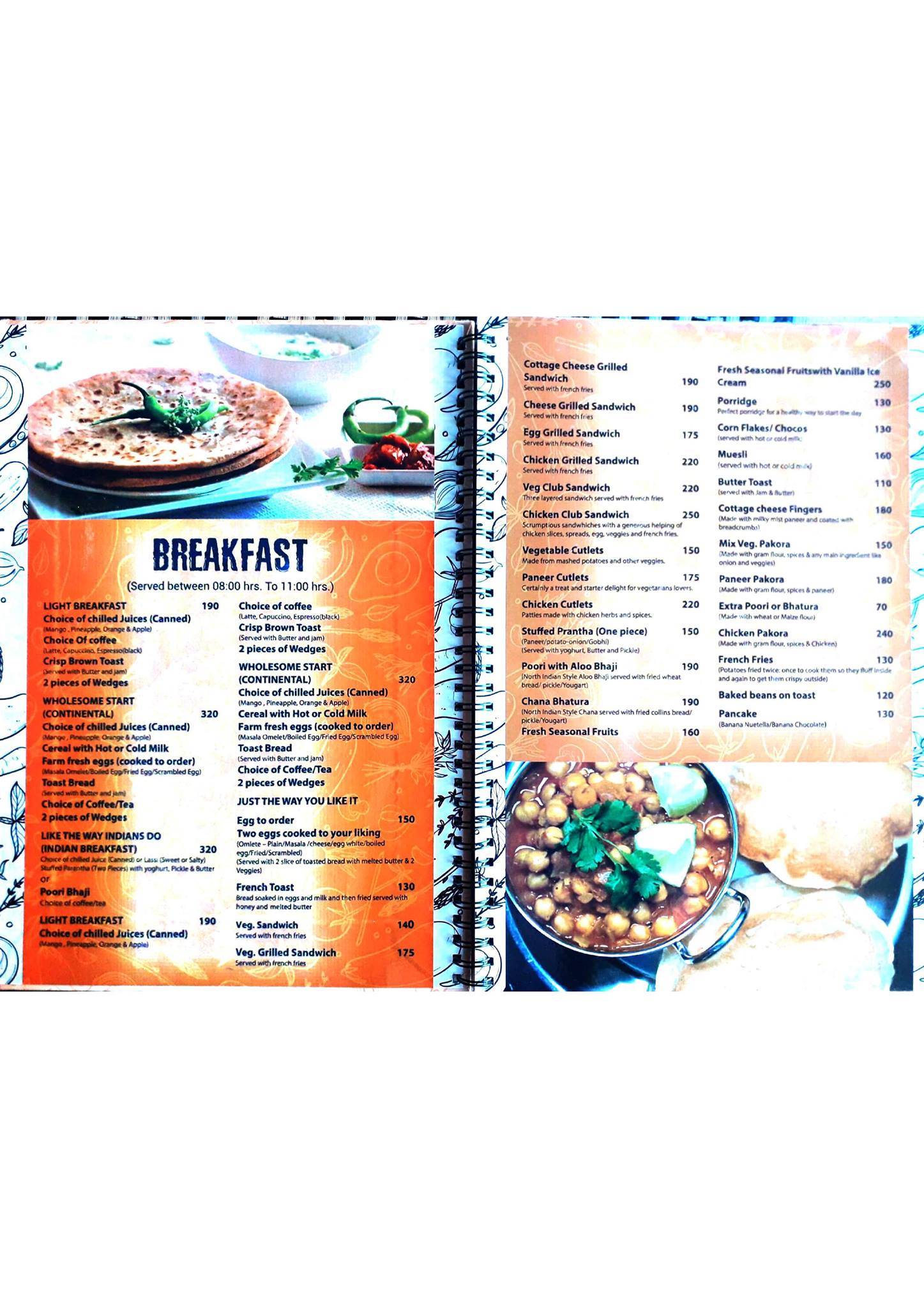 Hangout - Rooftop Bar and Lounge menu