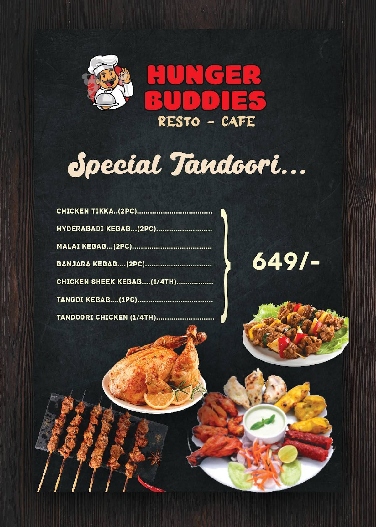 Hunger Buddies Resto Cafe menu
