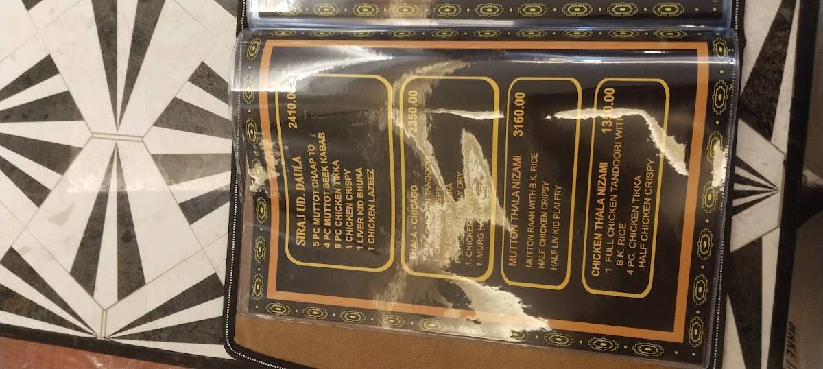 Ideal Restaurant menu