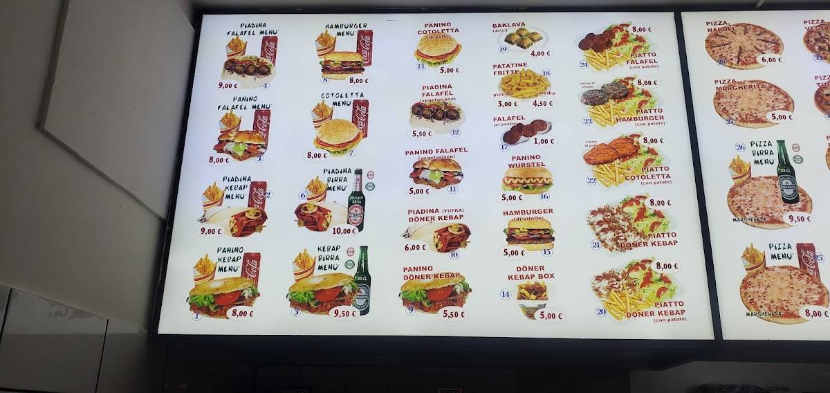 Menu di Istanbul - PIZZA-KEBAB - Grill -TACOS 
