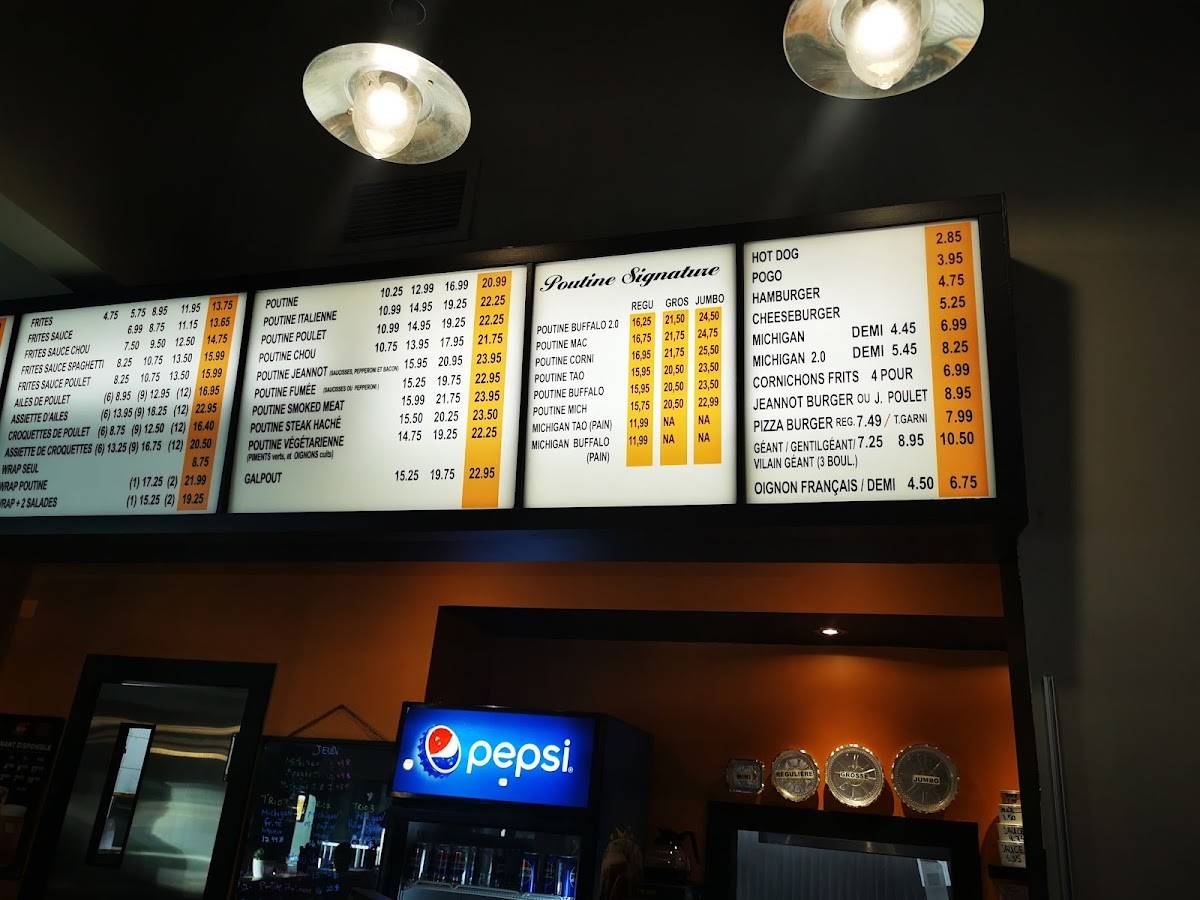 Menu de Restaurant Jeannot