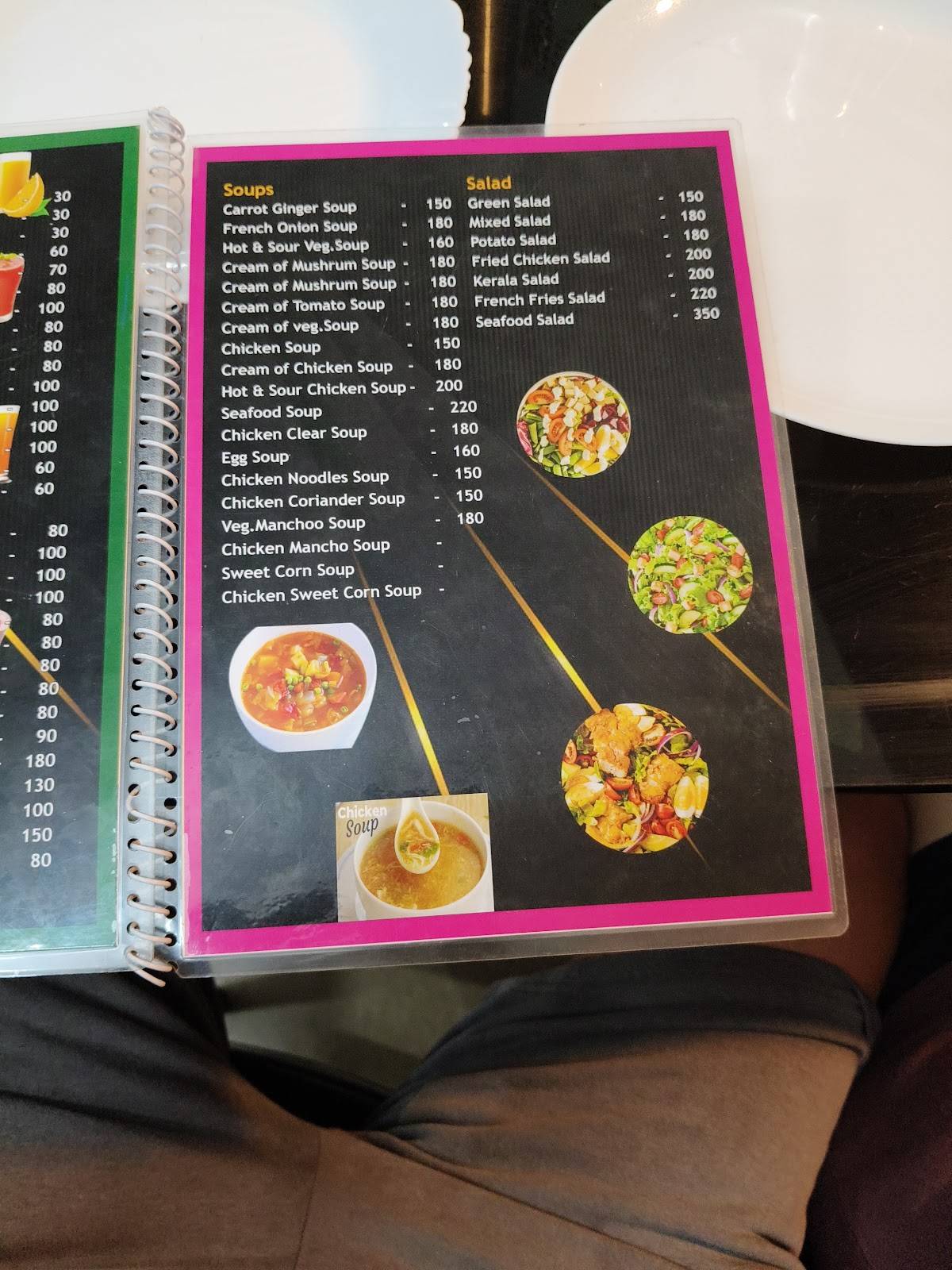 Kairali Restaurant menu
