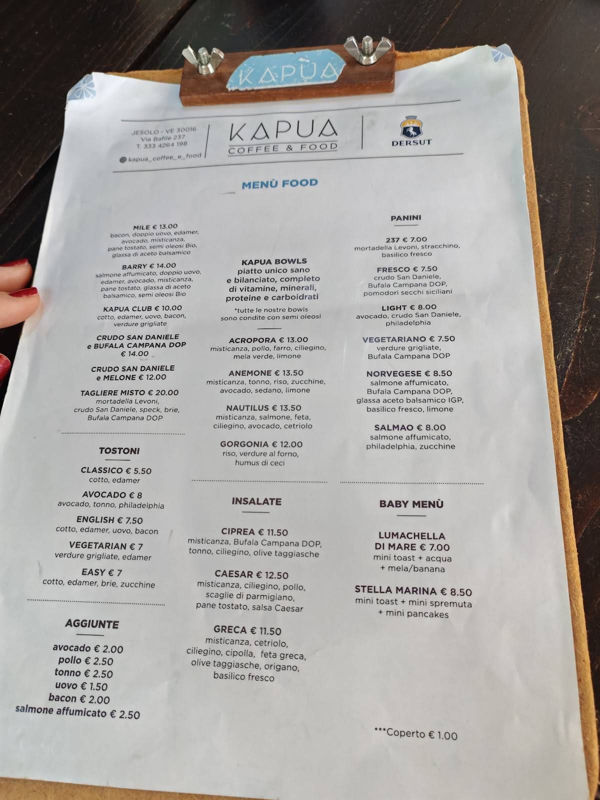 Menu di Kapua 
