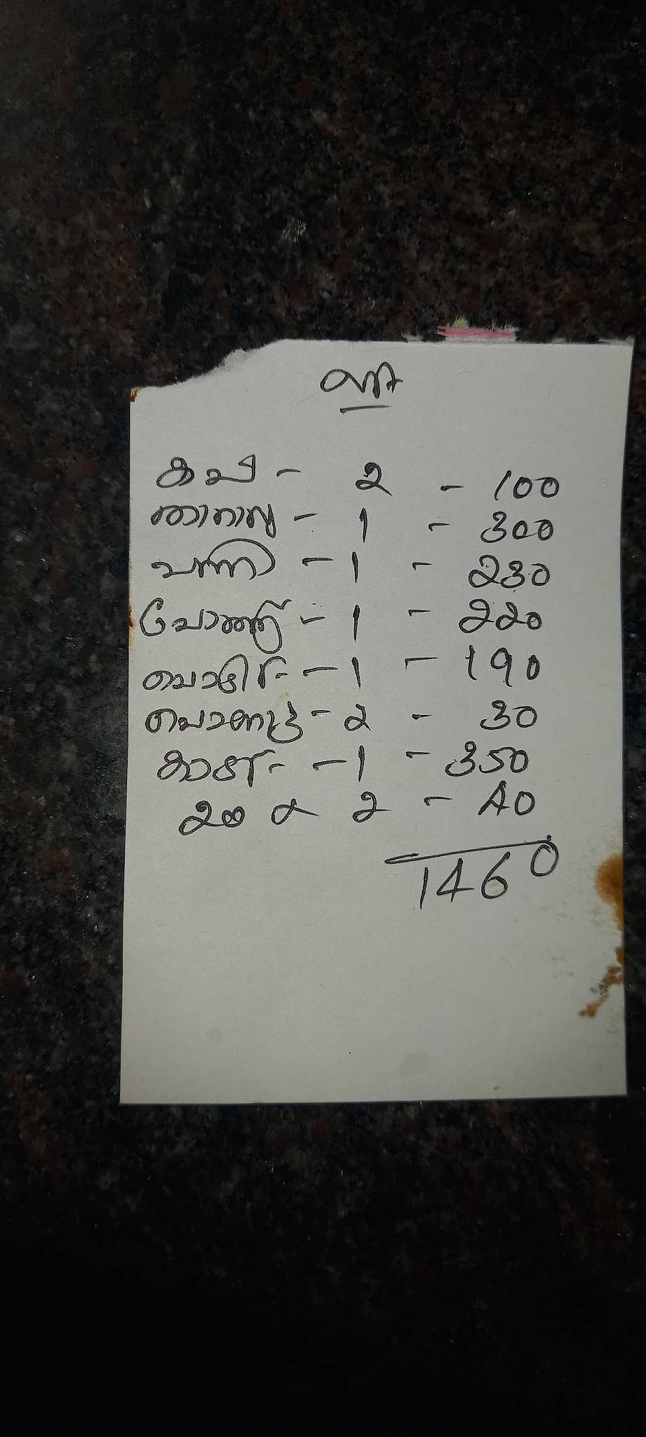 Kiliyanthara Toddy Bar Chengannur menu