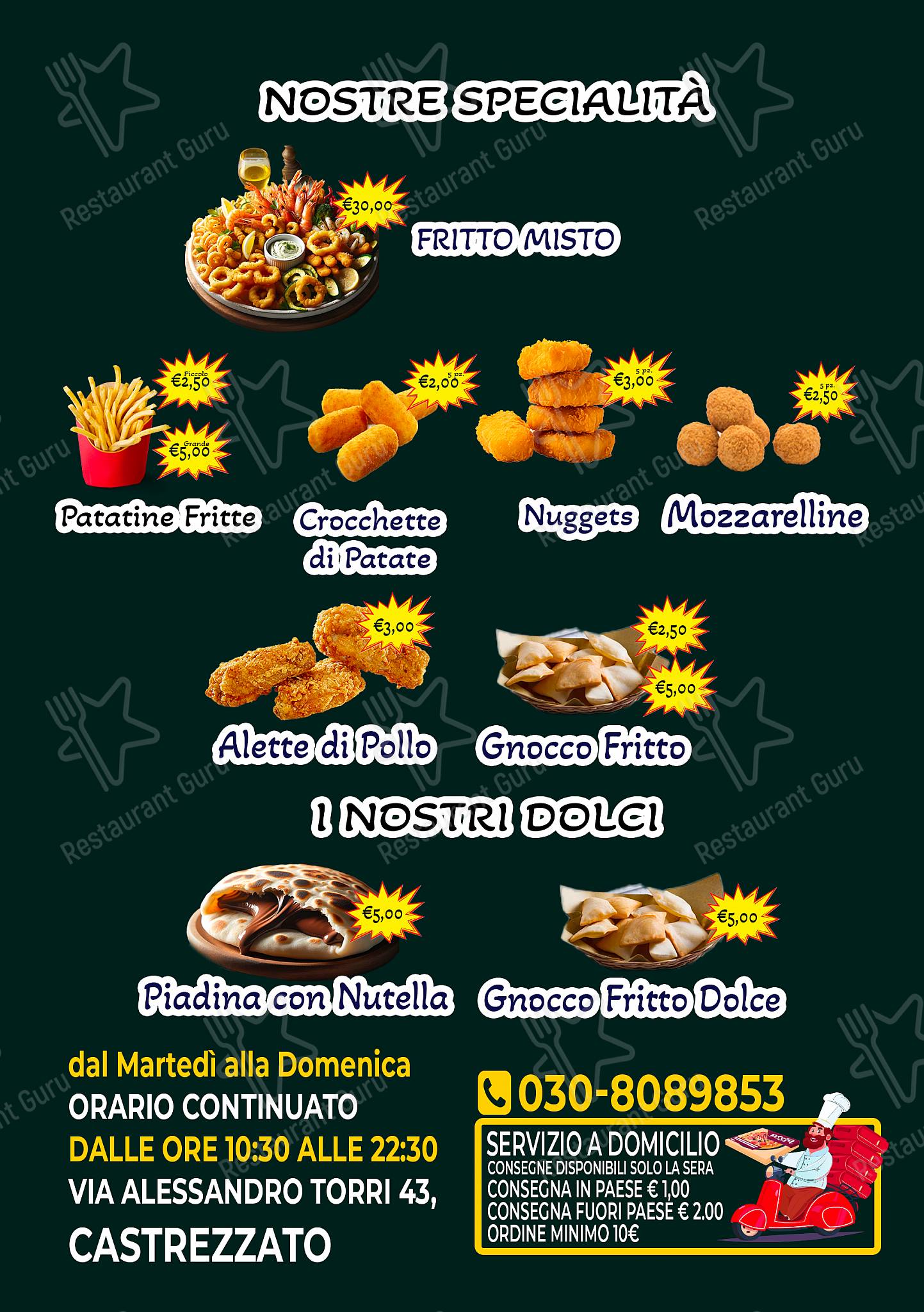 Menu di Punto Kebab