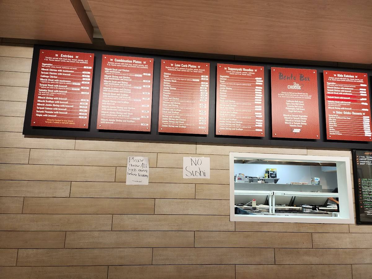 Menu at Kochi by the Lake restaurant, Lake Wylie
