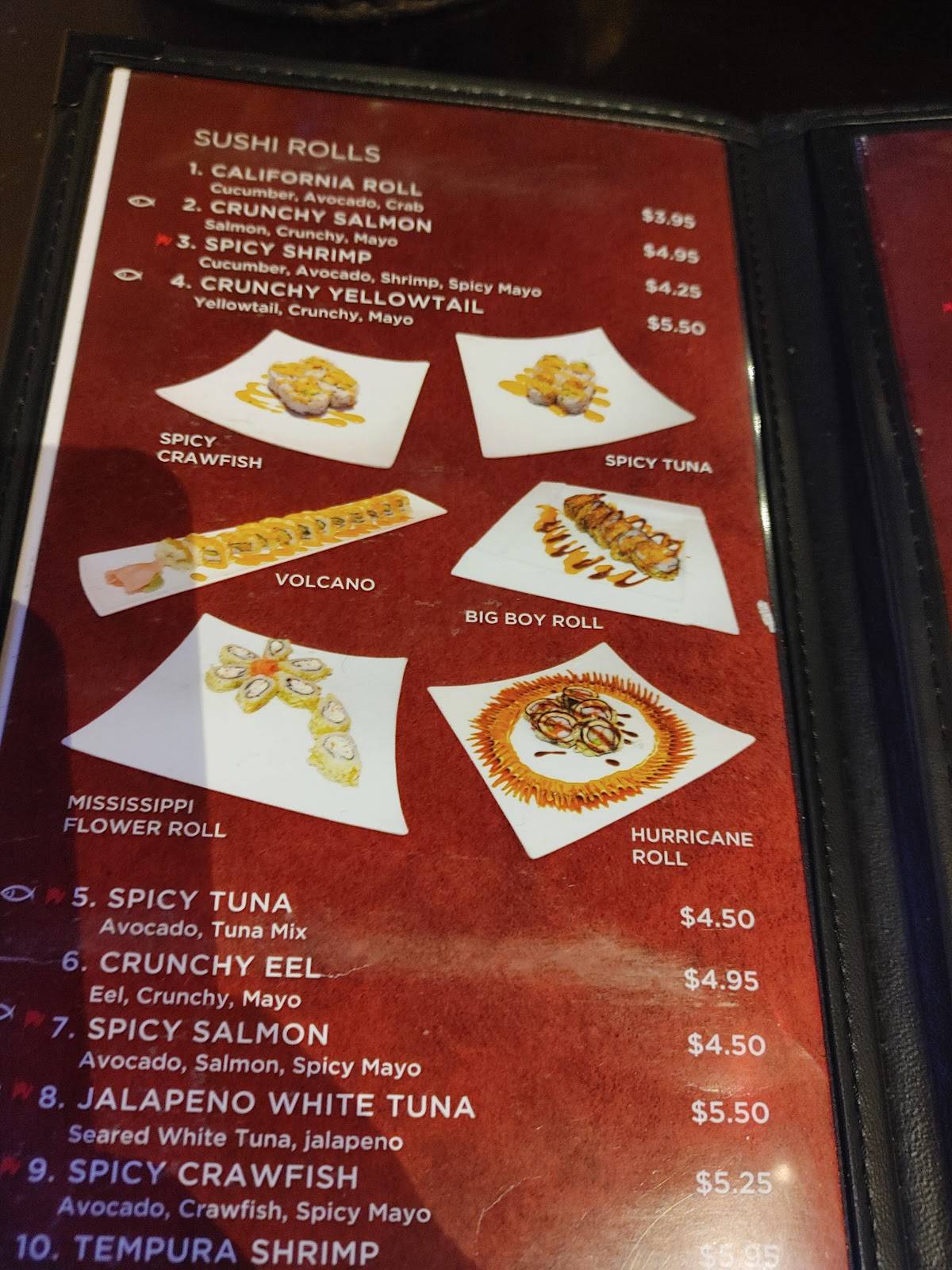 Menu at Kublai Khan restaurant, Southaven, Airways Blvd