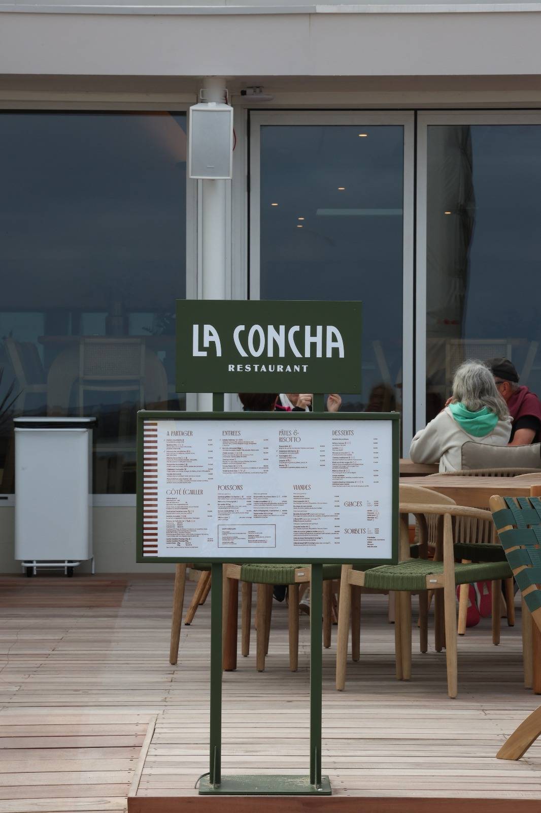 Menu de La Concha