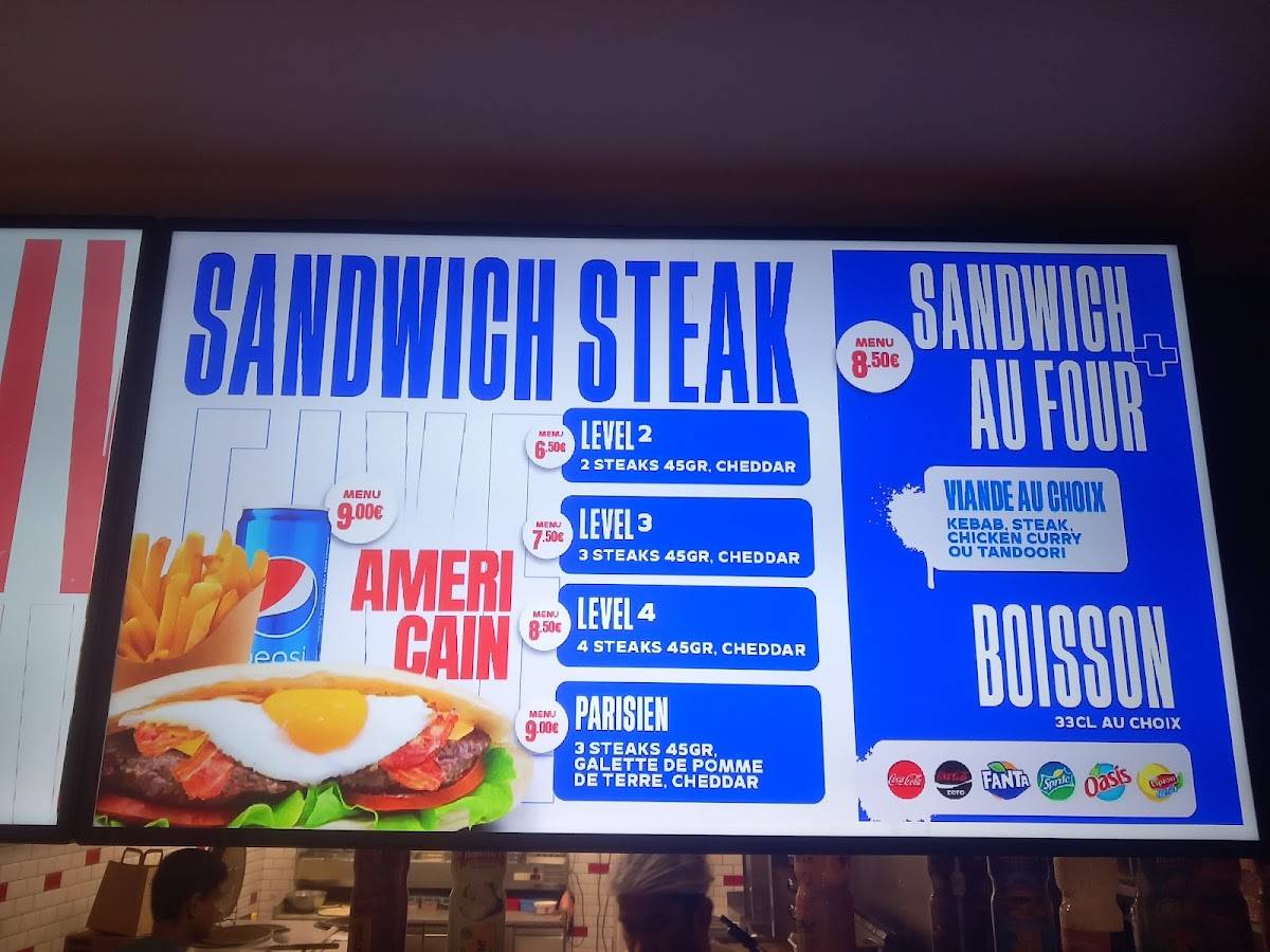 Menu de Level Five