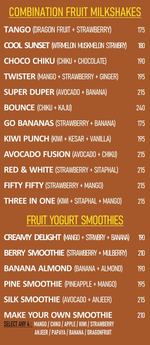 Liberty Veg Restaurant menu