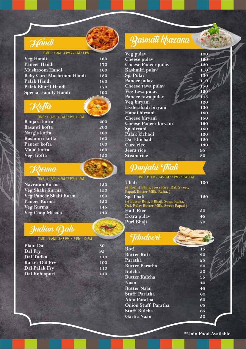 Little Bite Food menu