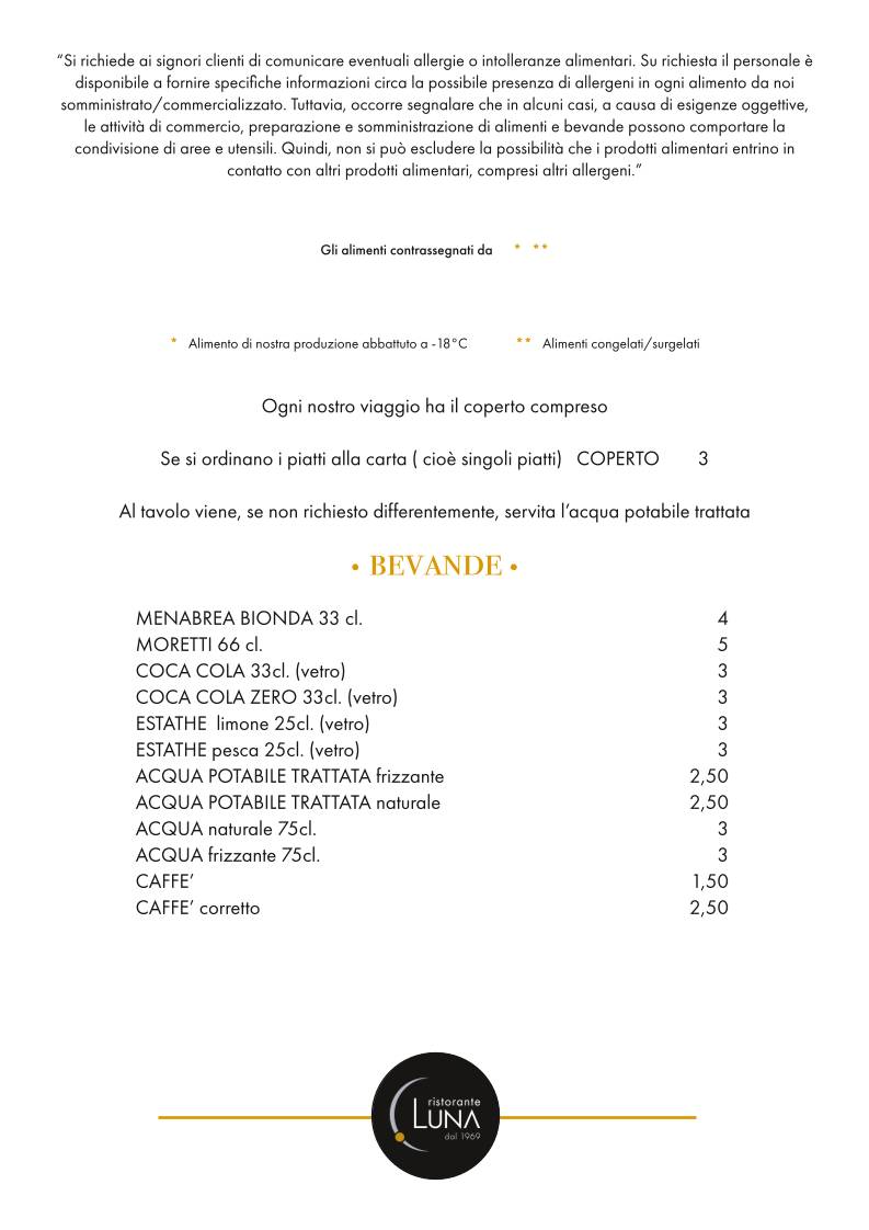 Menu di Luna 