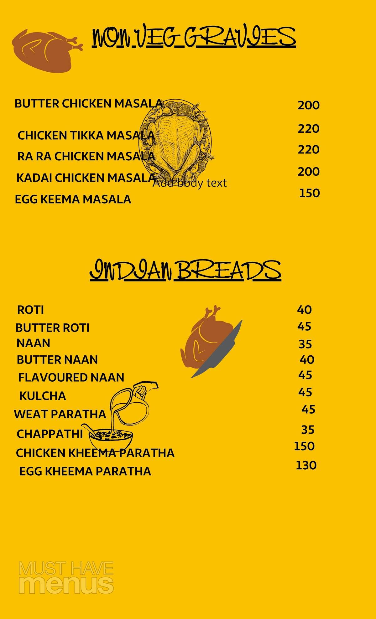 MAD GRILL (VPFOODS) menu