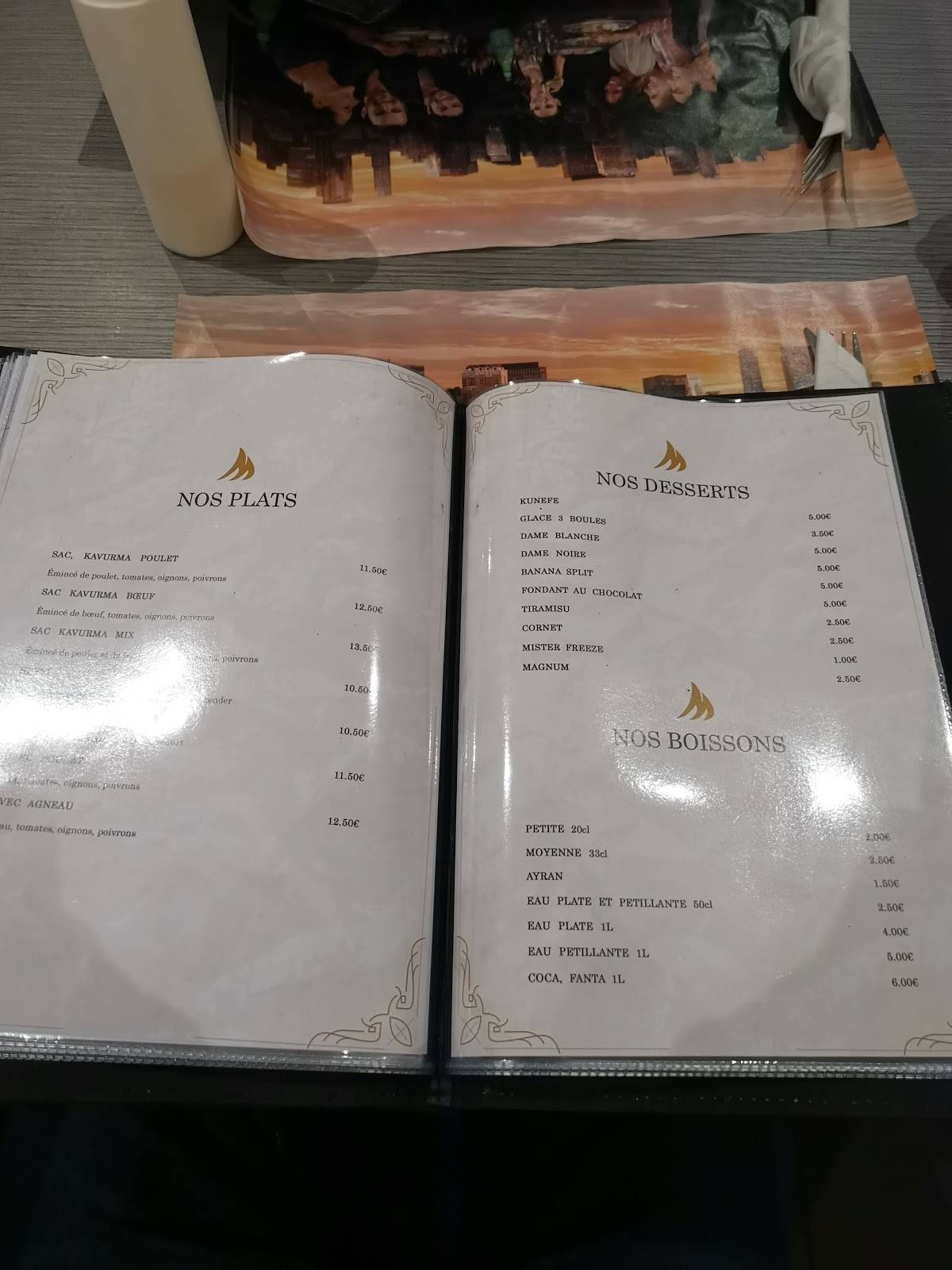 Menu de Restaurant MARMARIS GRILL