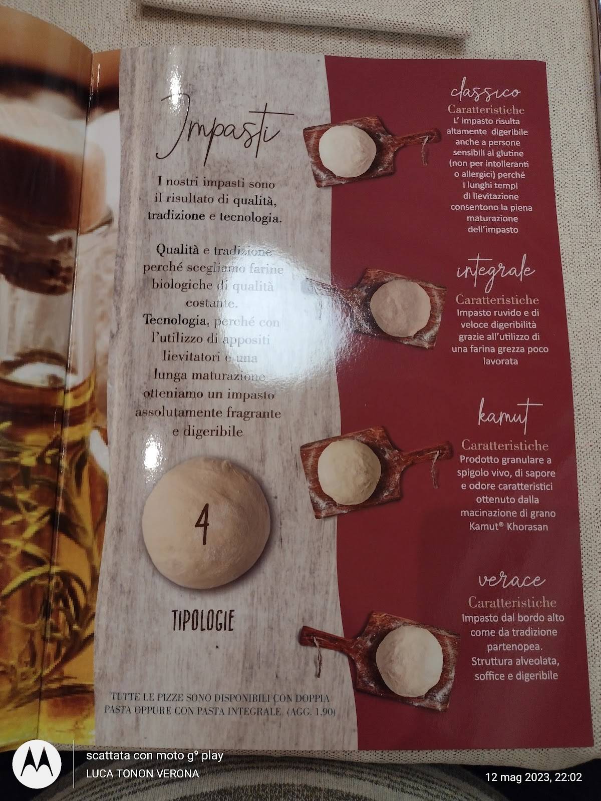 Menu di Makeroni Ristorante Pizzeria 