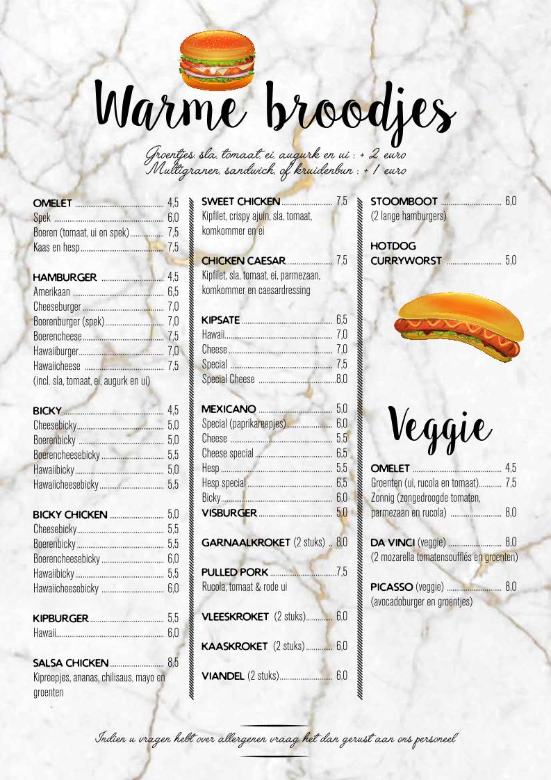 Menu de Manja Broodjes