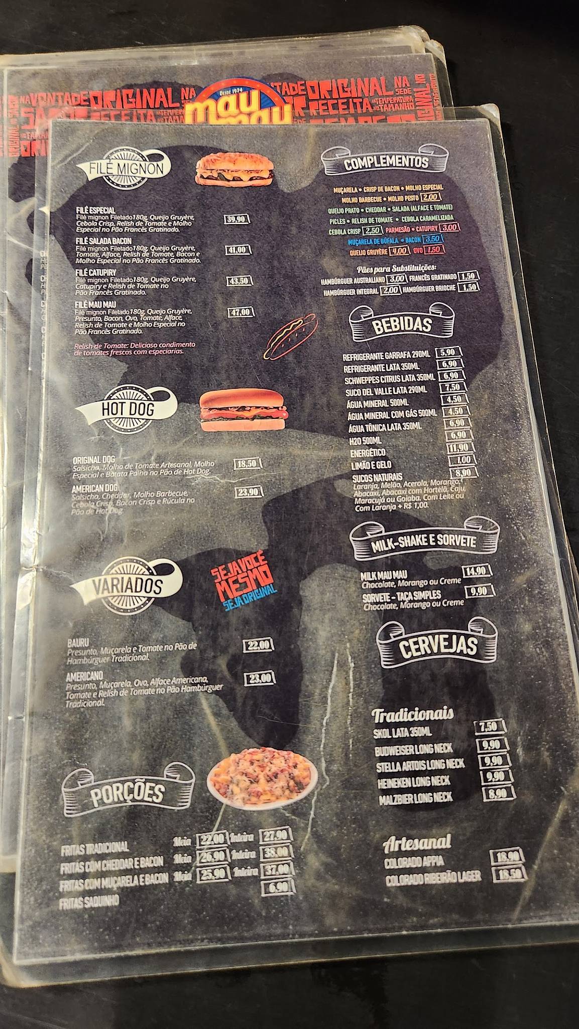 Mau Mau Lanches cardápio