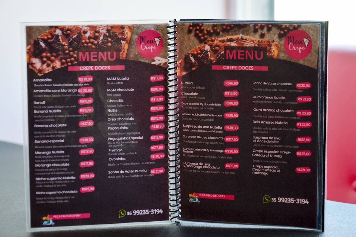 Seu Crepe cardápio