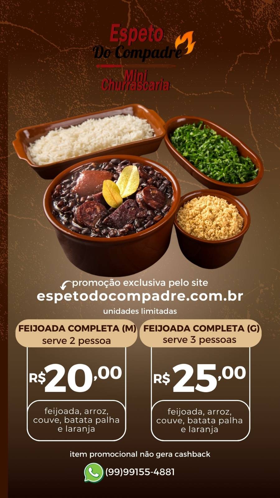 Churrascaria Espeto do Compadre cardápio