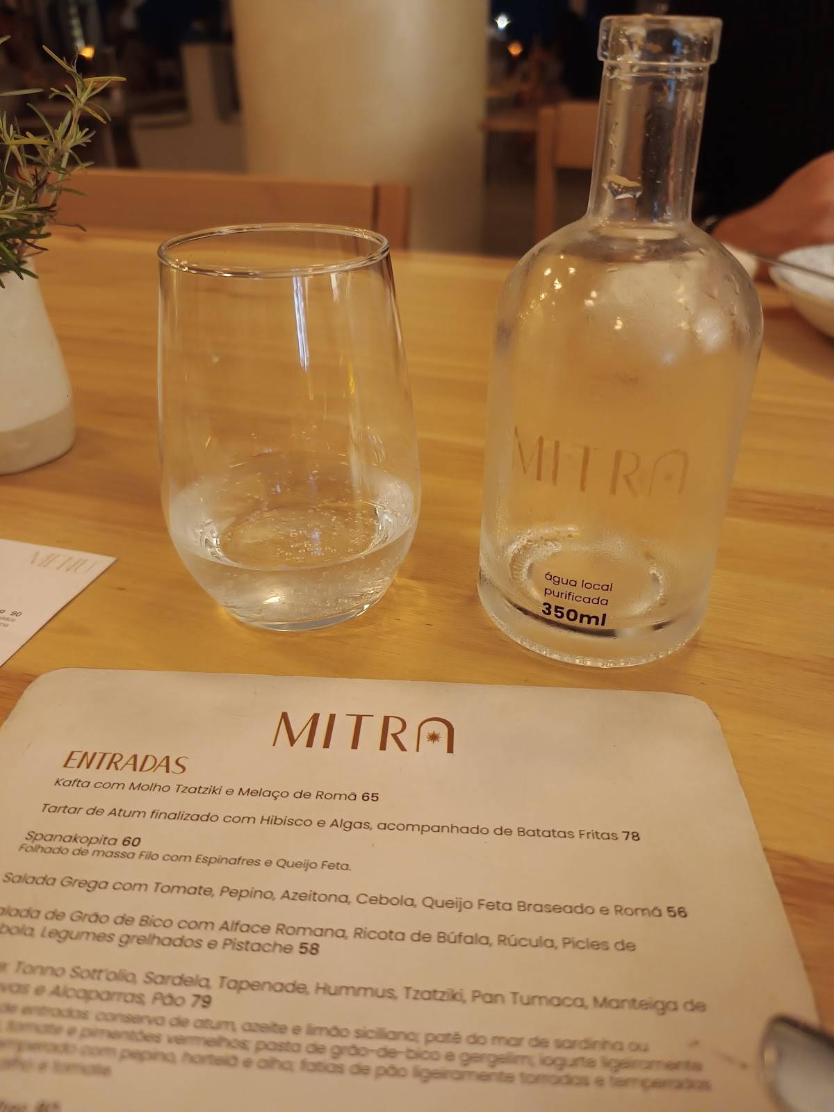 Mitra Restaurante cardápio