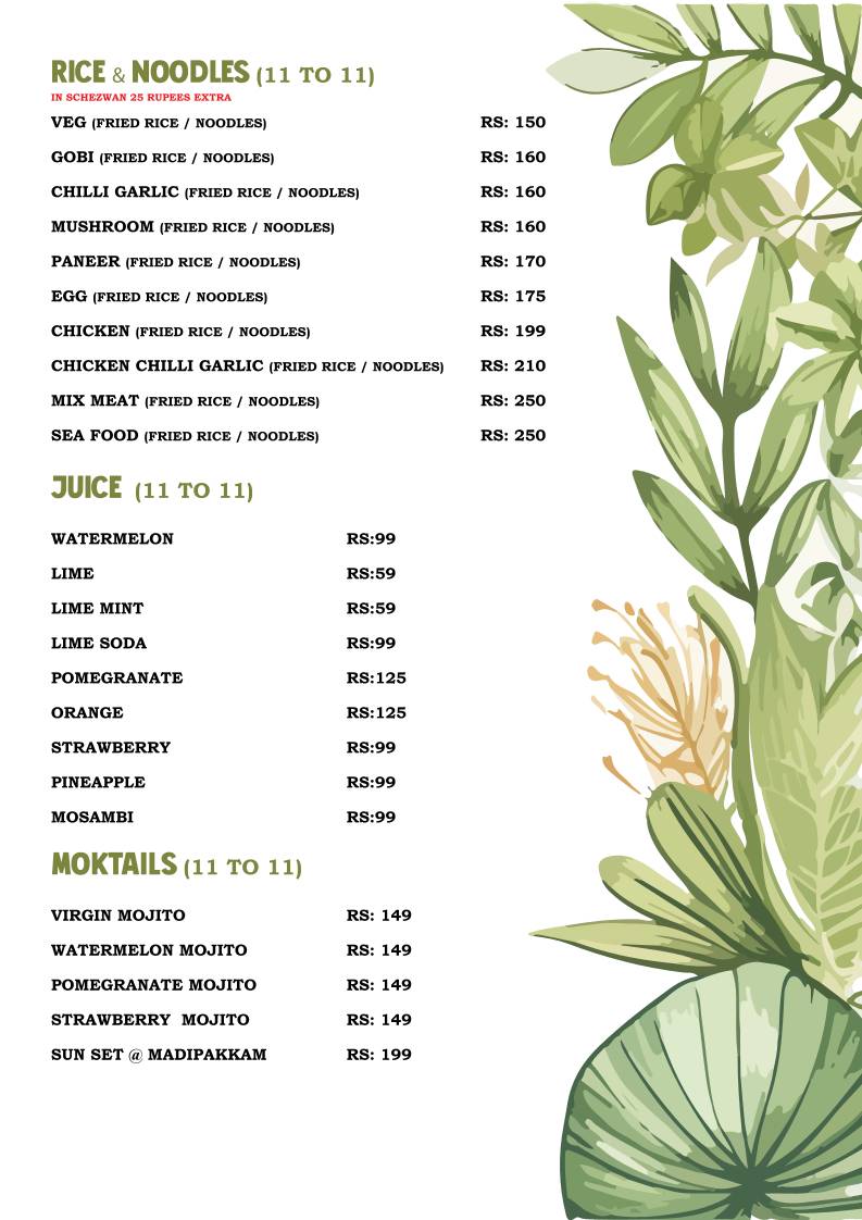 Mokchi Cafe - Best Restaurants & Non Veg Restaurants menu