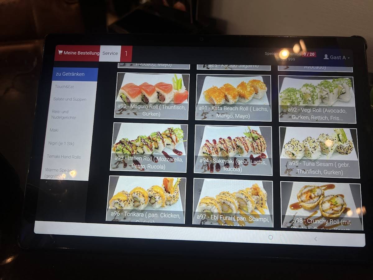 Menu de Restaurant Nagoya Star Sushi & BBQ
