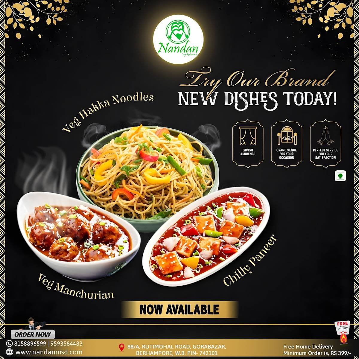 Nandan Restaurant & Nandan Bakery menu