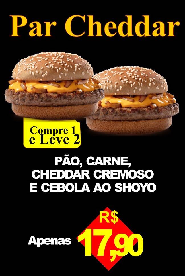 Novo Boca Burger cardápio