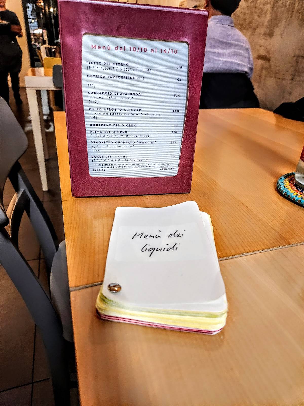 Menu de NuAN