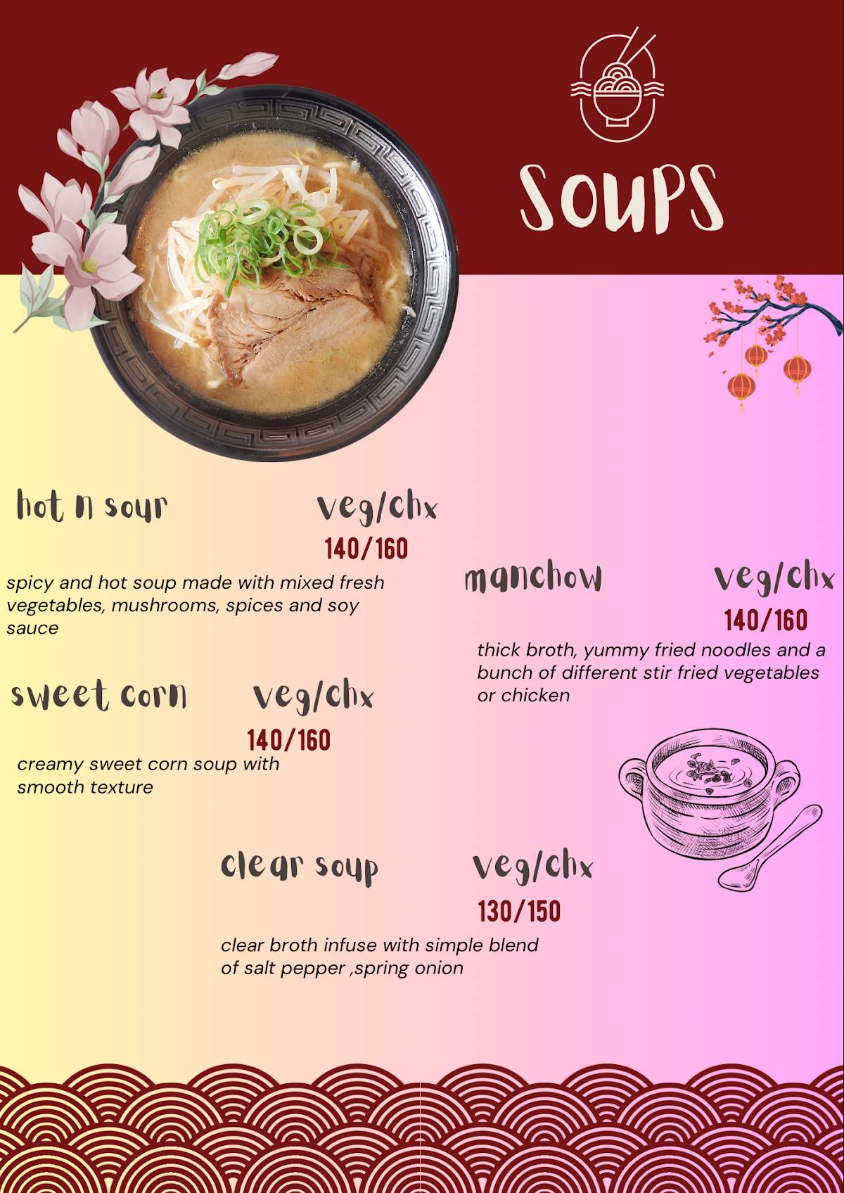 Number 18 - The Asian Story menu