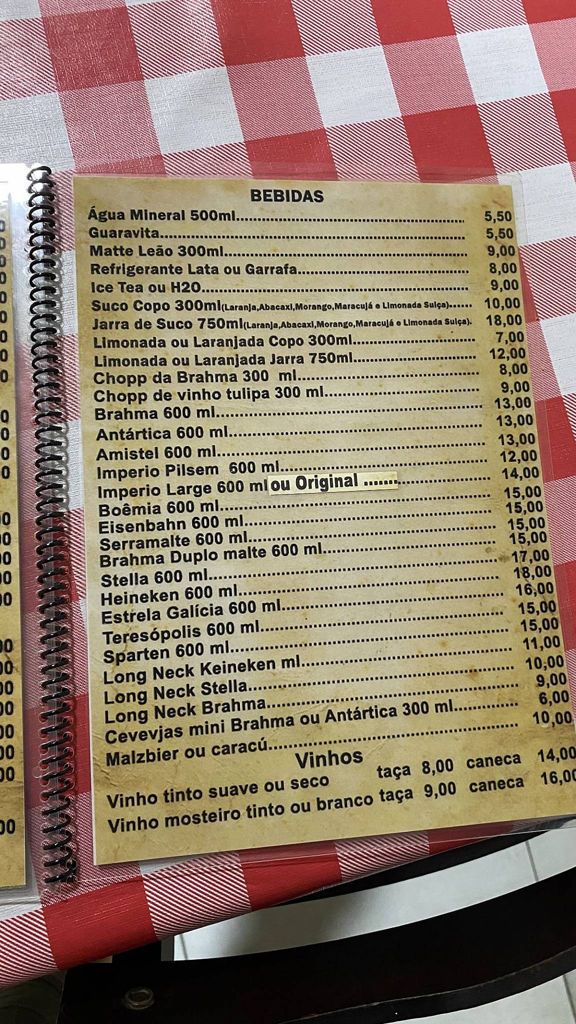 O Rei dos Frangos Marítimos - (Beco das Sardinhas) cardápio