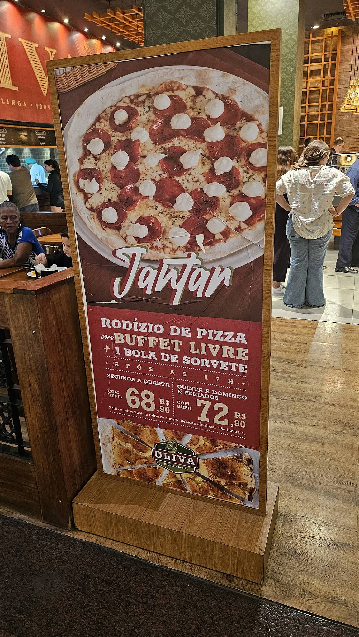 Oliva cardápio