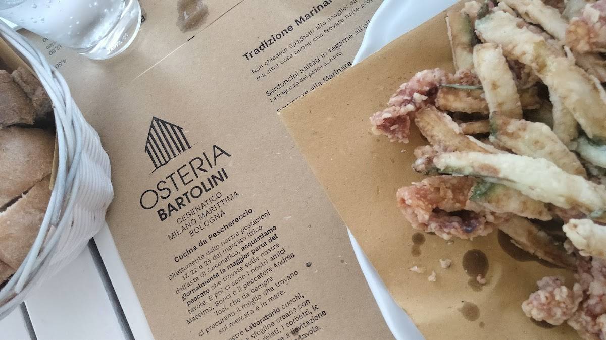 Menu di Osteria Bartolini di Milano Marittima 