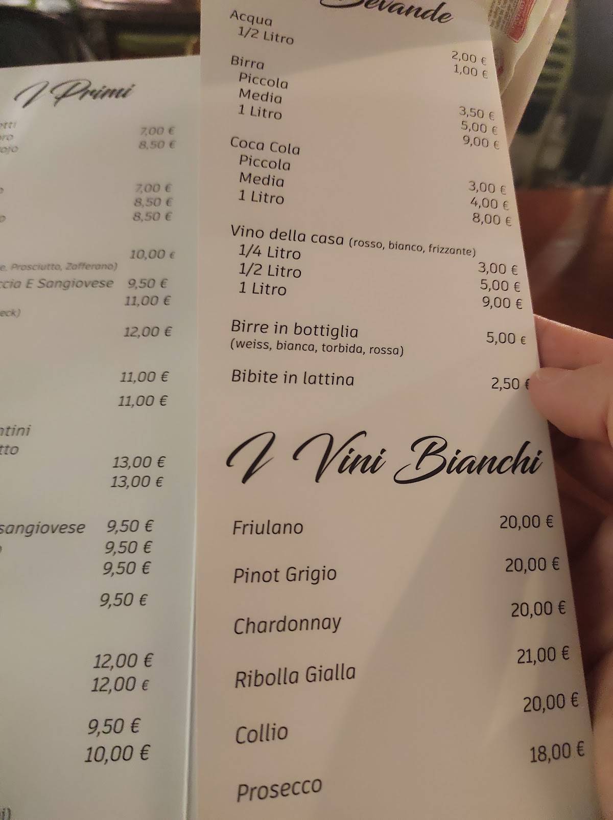 Menu di Osteria Del Mercato 
