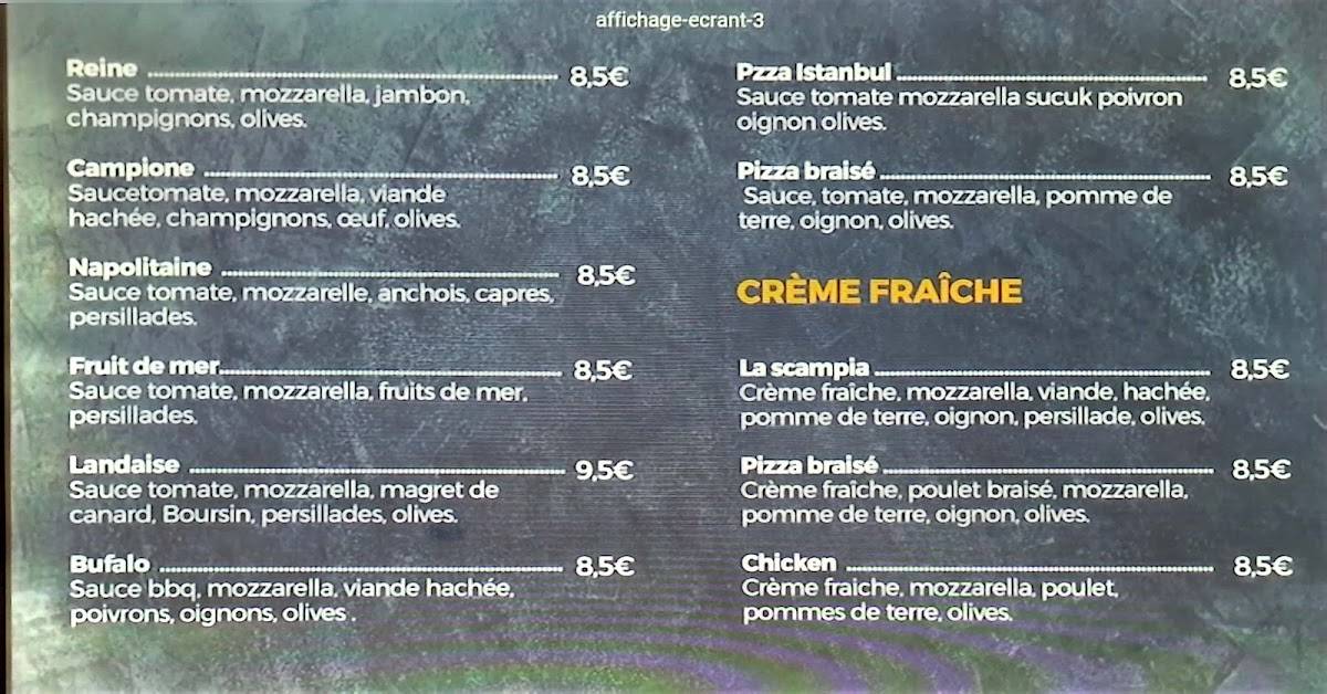 Menu de PESTO